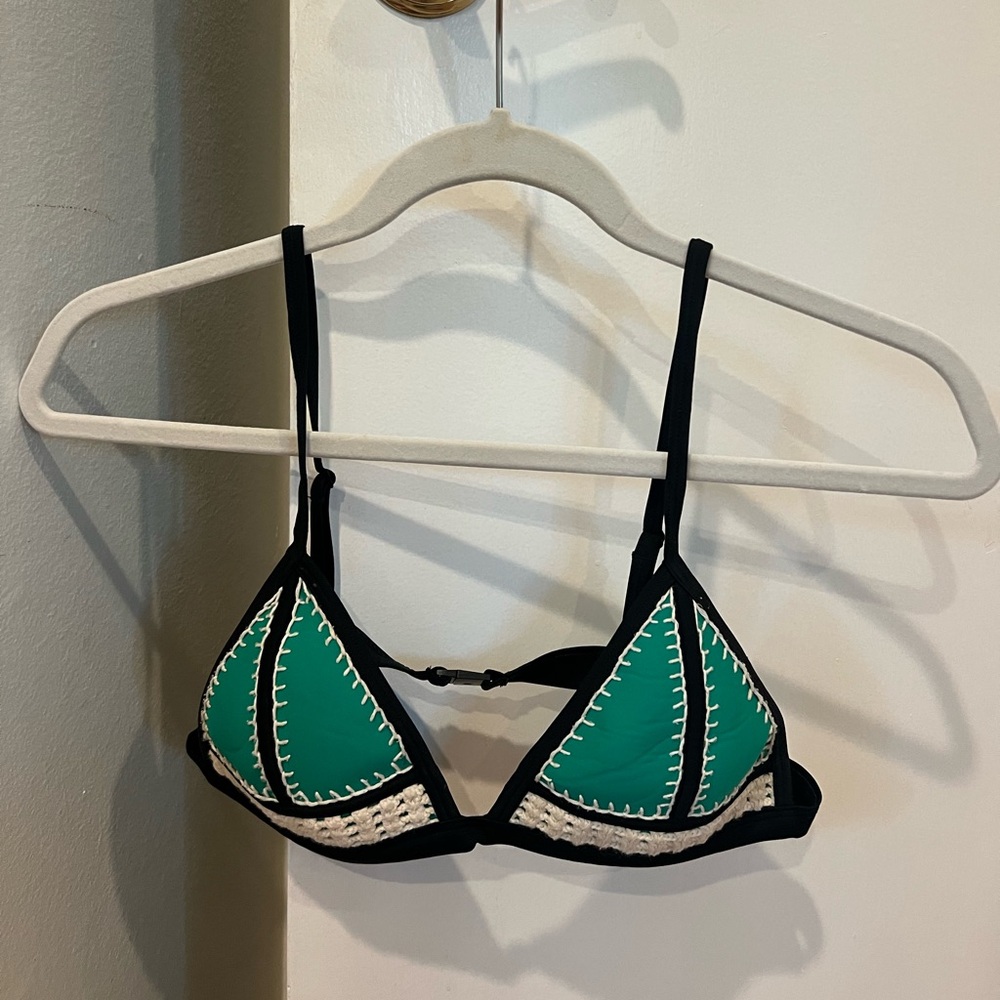 TRIANGL BIKINI TOP GREEN